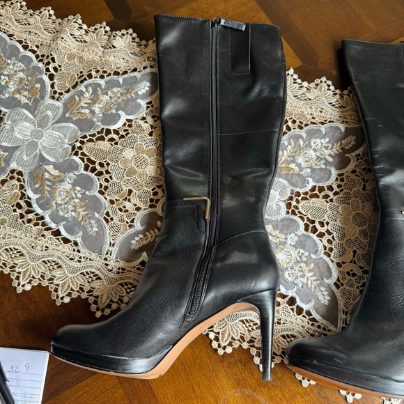 Nine West black high heel boots NWOB - Picture 6 of 7